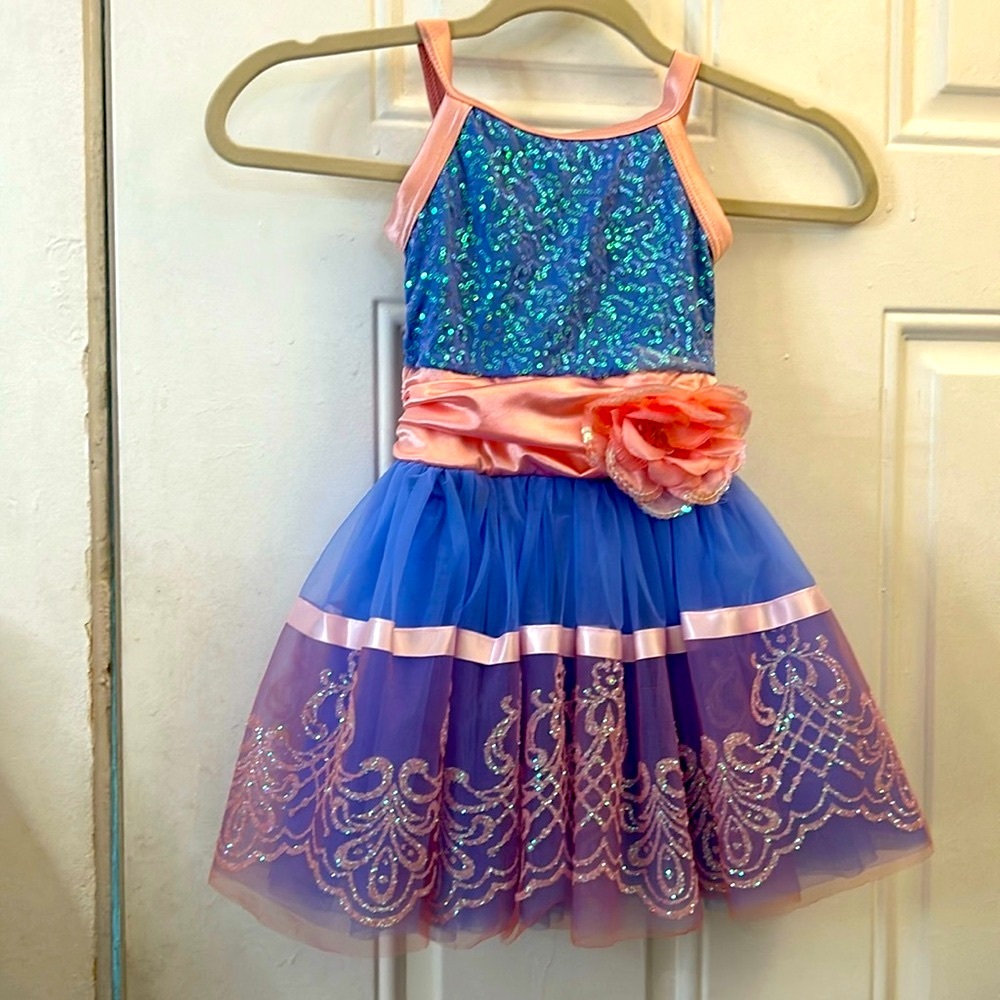 Weissman Blue and Pink Dance Dress